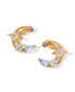 ფოტო #1 პროდუქტის Crystal Multi-Color Celestial Starscape Stud Earrings