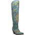 Фото #3 товара Dan Post Boots Flower Child Snip Toe Cowboy Womens Blue Dress Boots DP3271