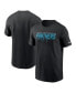 Фото #1 товара Men's Black Carolina Panthers Muscle T-shirt