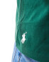 Фото #4 товара Polo Ralph Lauren – T-Shirt in Dunkelgrün mit klassischem Oversize-Schnitt und mittigem Logo-Schriftzug