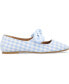 ფოტო #2 პროდუქტის Women's Seralinn Bow Square Toe Flats