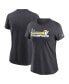ფოტო #2 პროდუქტის Women's Anthracite Los Angeles Rams Super Bowl LVI Champions T-shirt