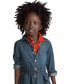 Фото #7 товара Платье для малышей Polo Ralph Lauren с поясом из хлопкового шифона