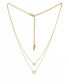 ფოტო #1 პროდუქტის Dainty Chain and Crystal Heart Necklace Set of 2