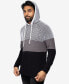 Men's Color Blocked Hooded Sweater