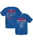 Фото #2 товара Big Boys Royal Kansas Jayhawks 2022 NCAA Men's Basketball National Champions Bracket T-shirt