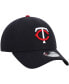 ფოტო #4 პროდუქტის Men's Navy Minnesota Twins League 9Forty Adjustable Hat