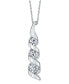 Фото #2 товара 1/3 ct. t.w. Diamond Classic Three Stone Pendant in 14k Yellow Gold