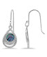ფოტო #1 პროდუქტის Abalone Inlay Center Fishhook Drop Earrings