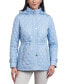 Women's Petite Quilted Hooded Anorak Coat