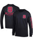 Men's Black NC State Wolfpack Team Stack Long Sleeve T-shirt S - фото #2