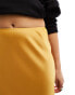 Фото #4 товара ASOS DESIGN satin bias maxi skirt in mustard