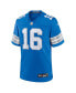 Men's Jared Goff Blue Detroit Lions Game Jersey