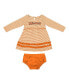 Girls Infant Orange Miami Hurricanes Whoville Dress and Bloomer Set