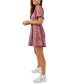 ფოტო #3 პროდუქტის Juniors' Manda Floral-Print Puff-Sleeve Mini Dress