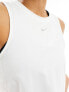 Nike Training One Dri-Fit slim crop tank top in white