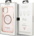 Guess Guess GUHMP13MHTCMP iPhone 13 6,1" różowy/pink hard case Gold Outline Translucent MagSafe