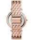 ფოტო #3 პროდუქტის Women's Darci Rose Gold-Tone Stainless Steel Bracelet Watch 39mm MK3192