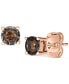 Chocolatier® Chocolate Diamond Stud Earrings (1/4 ct. t.w.) in 14k Rose Gold (Also Available in White Gold or Yellow Gold)