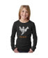 ფოტო #1 პროდუქტის Child Halloween Ghost - Girl's Word Art Long Sleeve T-Shirt