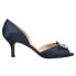 Nina Corrine Peep Toe Evening Pumps Womens Blue Dress Casual CORRINE-NAVY