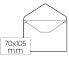 Фото #1 товара конверты Liderpapel SB03 Белый бумага 70 x 105 mm (5 штук)