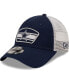 Фото #5 товара Men's Navy, White Dallas Cowboys Logo Patch Trucker 9FORTY Snapback Hat
