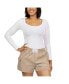 Фото #3 товара Women's Tan Ohio State Buckeyes Neutral Shorts