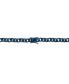 ფოტო #3 პროდუქტის Men's Miami Cuban Link 24" Chain Necklace in Blue Ion-Plated Stainless Steel