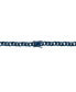 Men's Miami Cuban Link 24" Chain Necklace in Blue Ion-Plated Stainless Steel