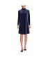 ფოტო #2 პროდუქტის Women's Long Sleeve Velvet Turtleneck Dress