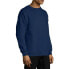 Hanes Mens Navy Blue Long Sleeve Crewneck Ecosmart Fleece Sweatshirt Size Medium