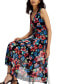 Фото #4 товара Women's Floral-Print Asymmetrical Midi Dress