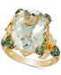 Фото #1 товара Multi-Gemstone (8-3/4 ct. t.w.) & Vanilla Diamond (1/4 ct. t.w.) Statement Ring in 14k Gold
