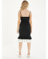 Women's Double Frill Strappy Midi Dress