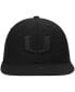 Фото #3 товара Men's Miami Hurricanes Black on Black Fitted Hat