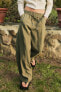 Фото #8 товара Широкие брюки с эластичным поясом ZARA