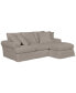 Brenalee 96" Fabric Roll Arm Sofa and Slipcover