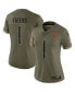 Фото #4 товара Women's Justin Fields Olive Chicago Bears 2022 Salute To Service Limited Jersey