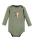 Baby Boys Cotton Long-Sleeve Bodysuits, Forest Deer 5-Pack