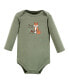 ფოტო #3 პროდუქტის Baby Boys Cotton Long-Sleeve Bodysuits, Forest Deer 5-Pack