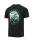 ფოტო #4 პროდუქტის Men's Black North Texas Mean Green Circle Campus Scene T-shirt