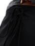 Фото #9 товара Weekday wrap mini skirt in black