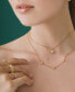 ფოტო #6 პროდუქტის Diamond Flower 18" Pendant Necklace (1/10 ct. t.w.) in Gold Vermeil, Created for Macy's