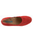 Фото #8 товара Softwalk Wish S1763-604 Womens Red Leather Slip On Loafer Flats Shoes 9.5