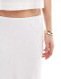 Фото #5 товара New Look linen mix midi skirt in white