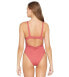 L*Space 293297 Women Sydney One-Piece Swimsuit Classic Brick Size 4