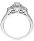 ფოტო #2 პროდუქტის Diamond Triple Halo Engagement Ring (1/2 ct. t.w.) in 14k White Gold