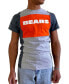Фото #1 товара Men's Heathered Gray Chicago Bears Split T-shirt