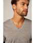 ფოტო #3 პროდუქტის Bellemere Men's Striped Short Sleeve Cashmere T-shirt